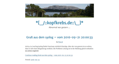 Desktop Screenshot of kopfkrebs.de