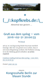 Mobile Screenshot of kopfkrebs.de